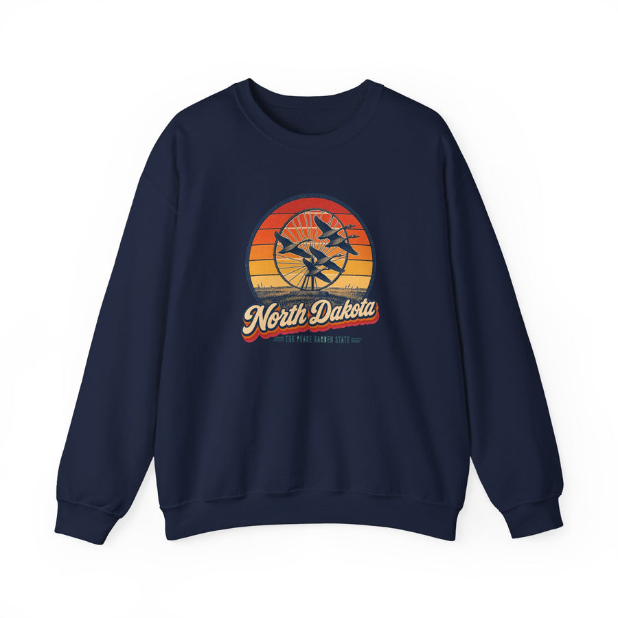 North Dakota Enchanted Highway Geese In Flight Sweatshirt