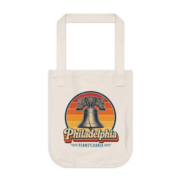 Philadelphia Retro Sunset Tote Bag
