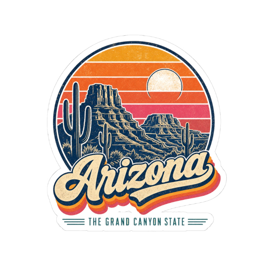 Arizona Retro Sunset Sticker