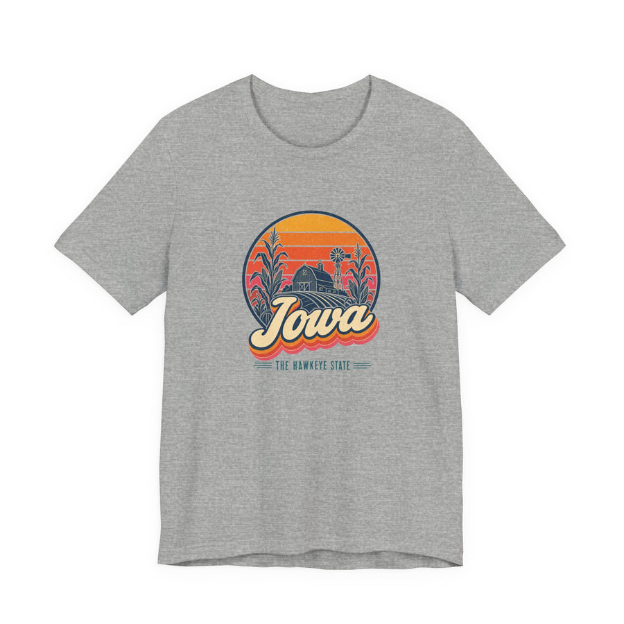 Iowa Retro Sunset Tee
