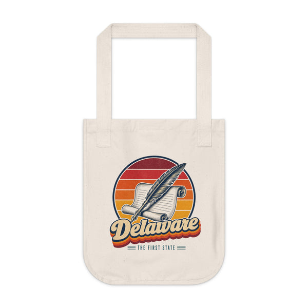 Delaware Constitution Quill And Scroll Tote Bag