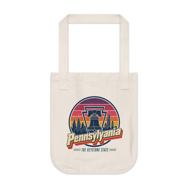 Pennsylvania Retro Sunset Tote Bag