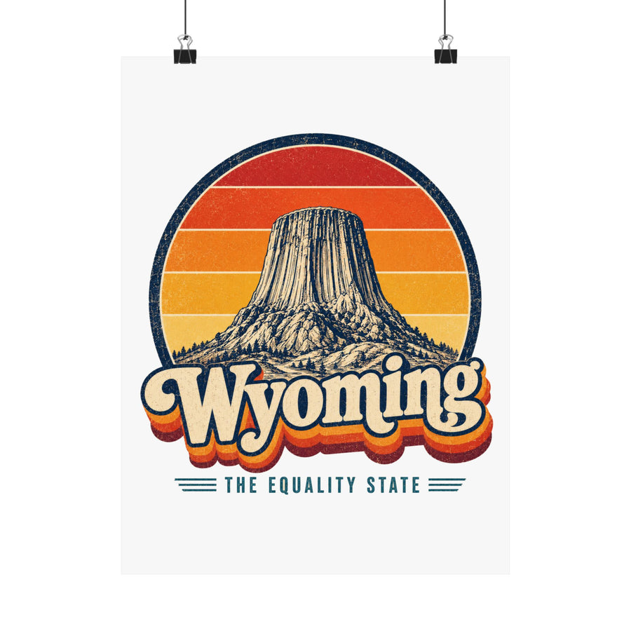 Wyoming Devils Tower Poster