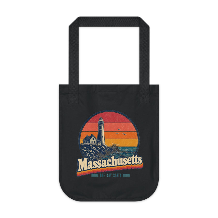 Massachusetts Lighthouse On A Bluff Tote Bag