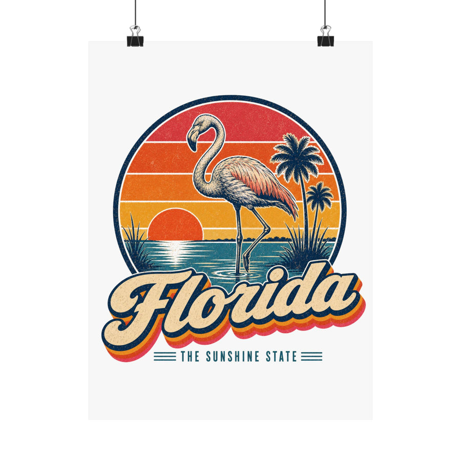 Florida Flamingo Poster