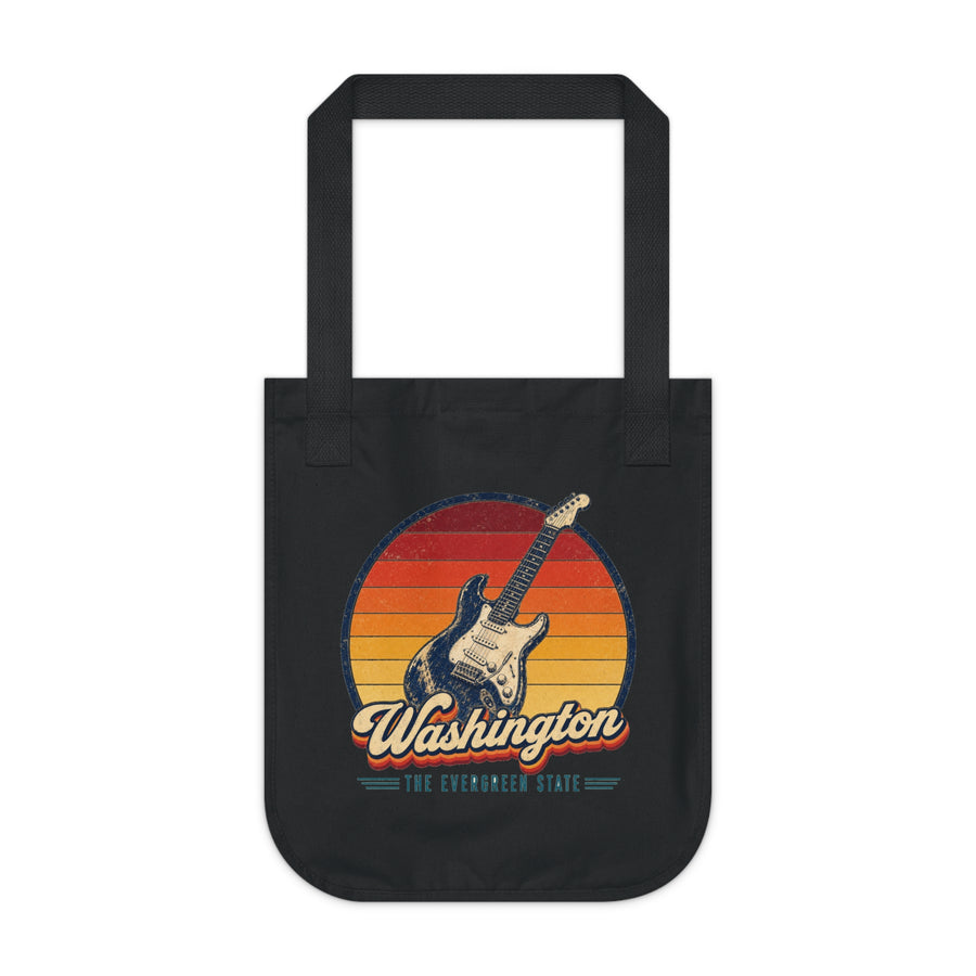 Washington Grunge Guitar Tote Bag