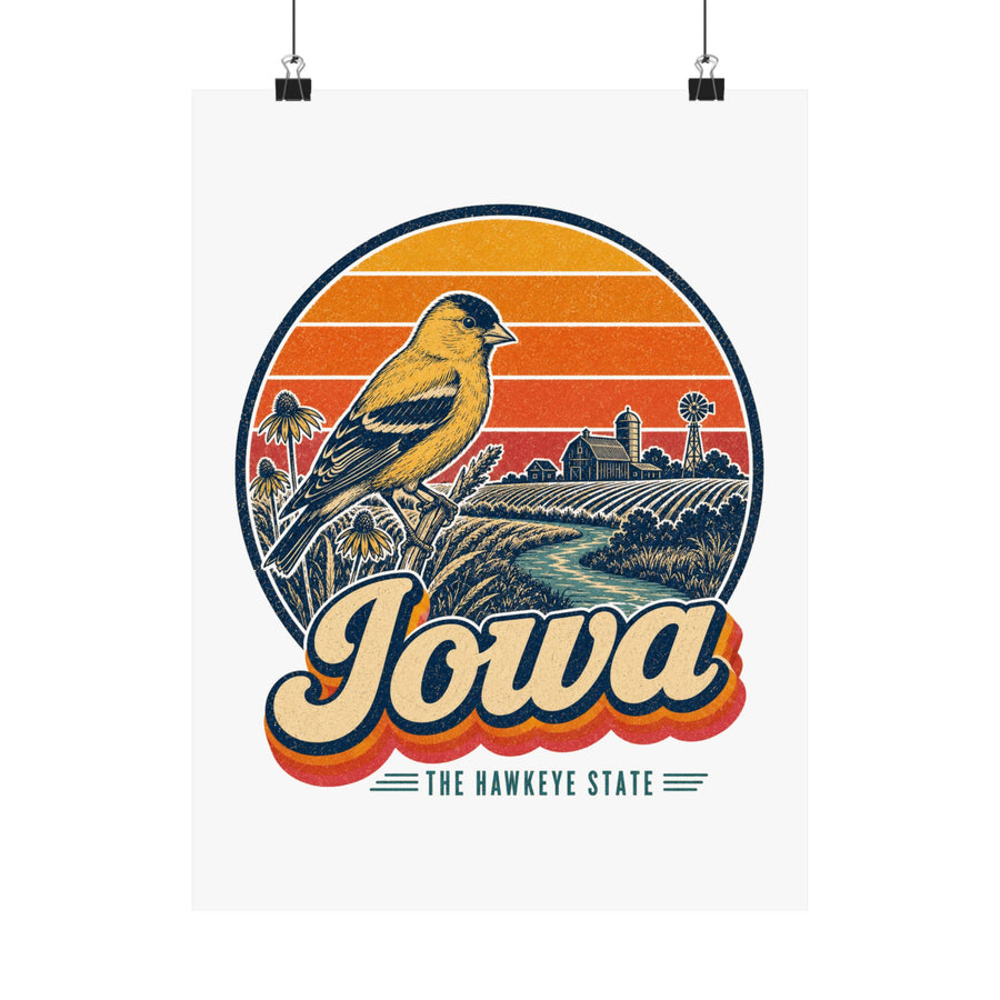 Iowa Eastern Goldfinch Poster