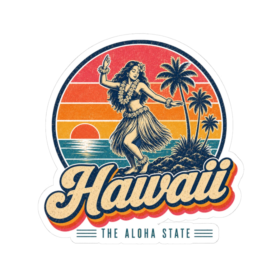 Hawaii Hula Dancer Sticker