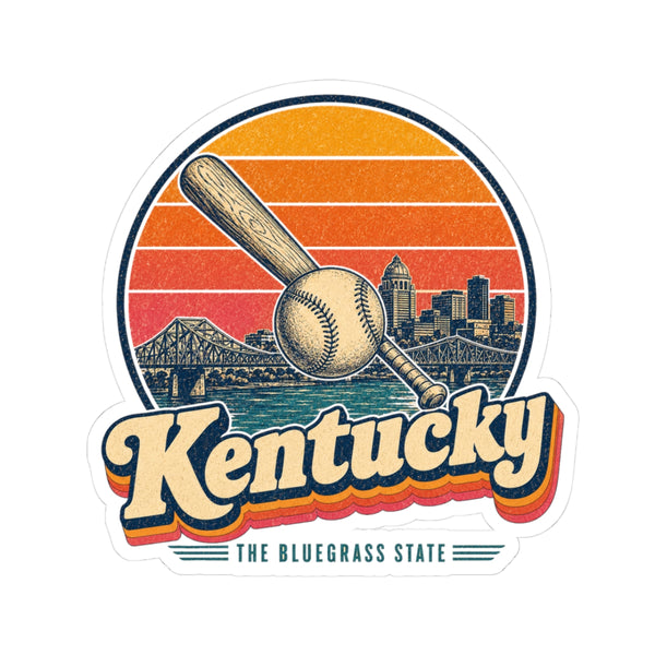 Kentucky Louisville Style Baseball Bat Sticker