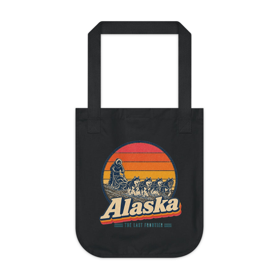 Alaska Dog Sledding Tote Bag