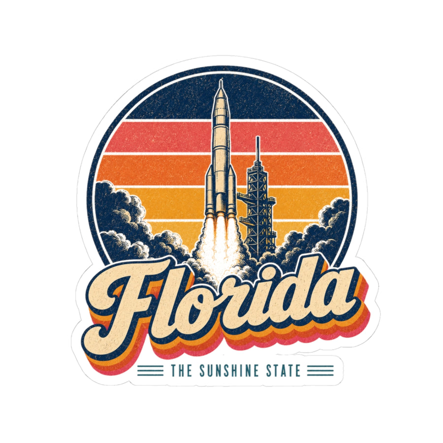 Florida Cape Canaveral Rocket Launch Sticker