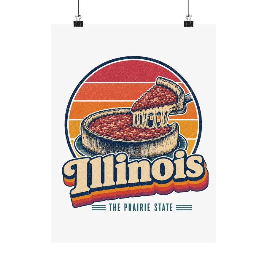 Illinois Deep Dish Pizza Poster