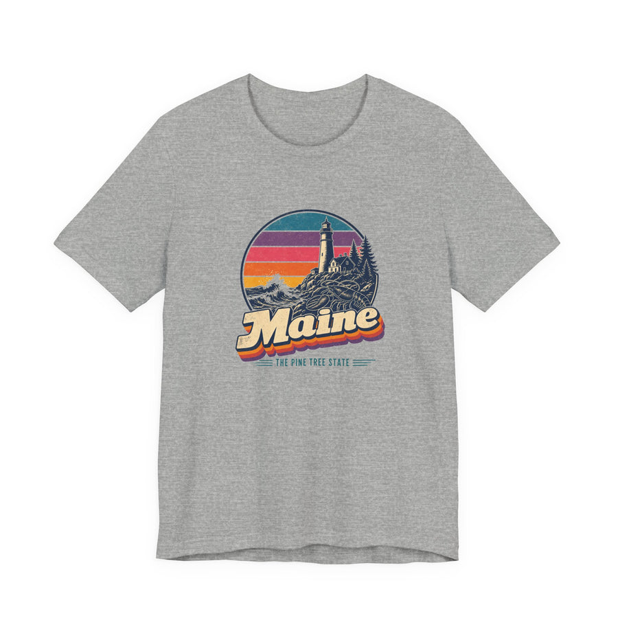 Maine Retro Sunset Tee