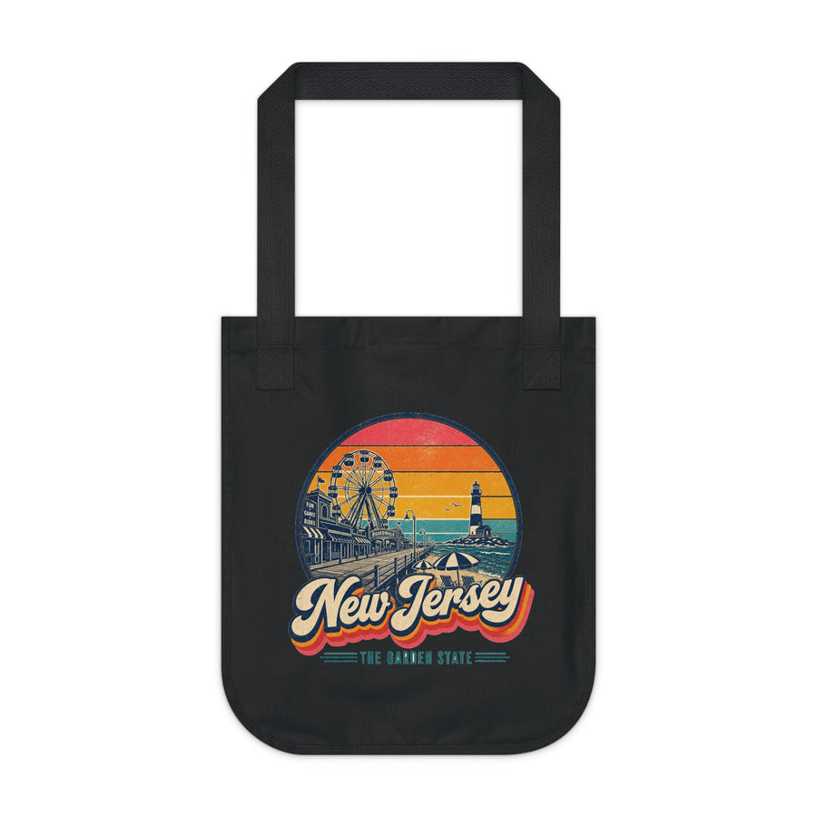 New Jersey Retro Sunset Tote Bag