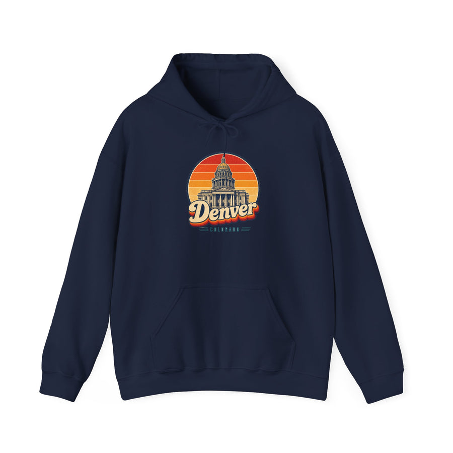 Denver Retro Sunset Hoodie