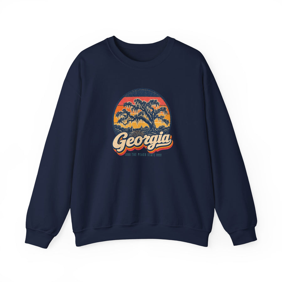 Georgia Savannah Oaks And Spanish Moss Sweatshirt
