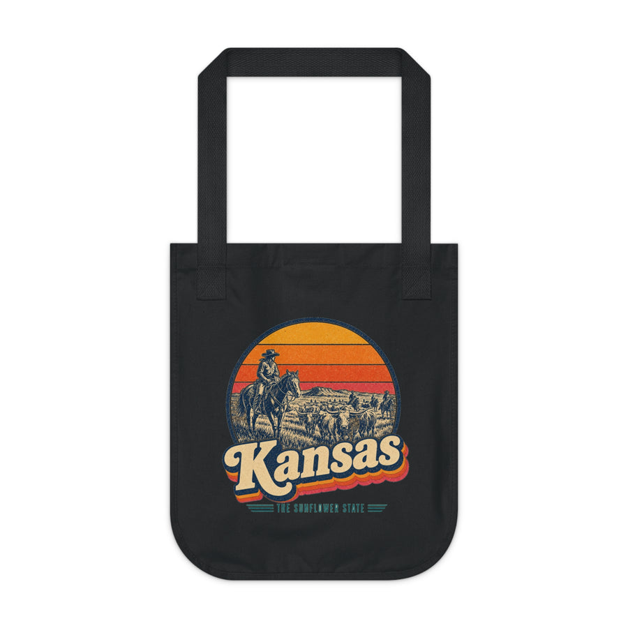 Kansas Dodge City Cattle Drive Tote Bag