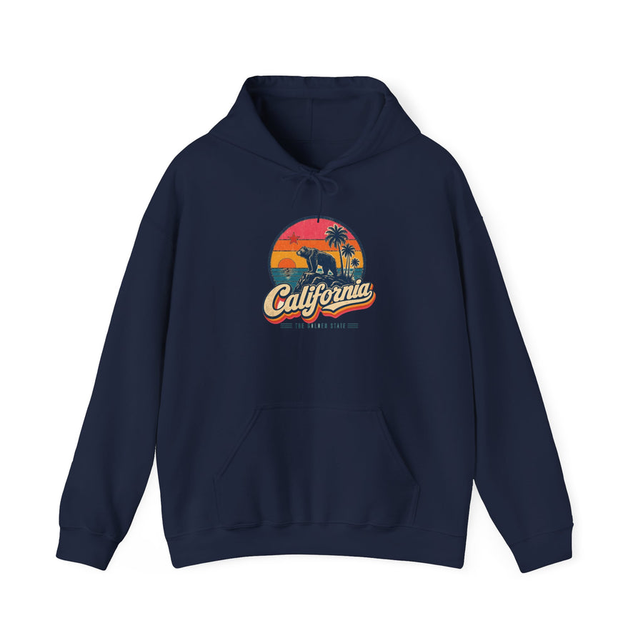 California Retro Sunset Hoodie