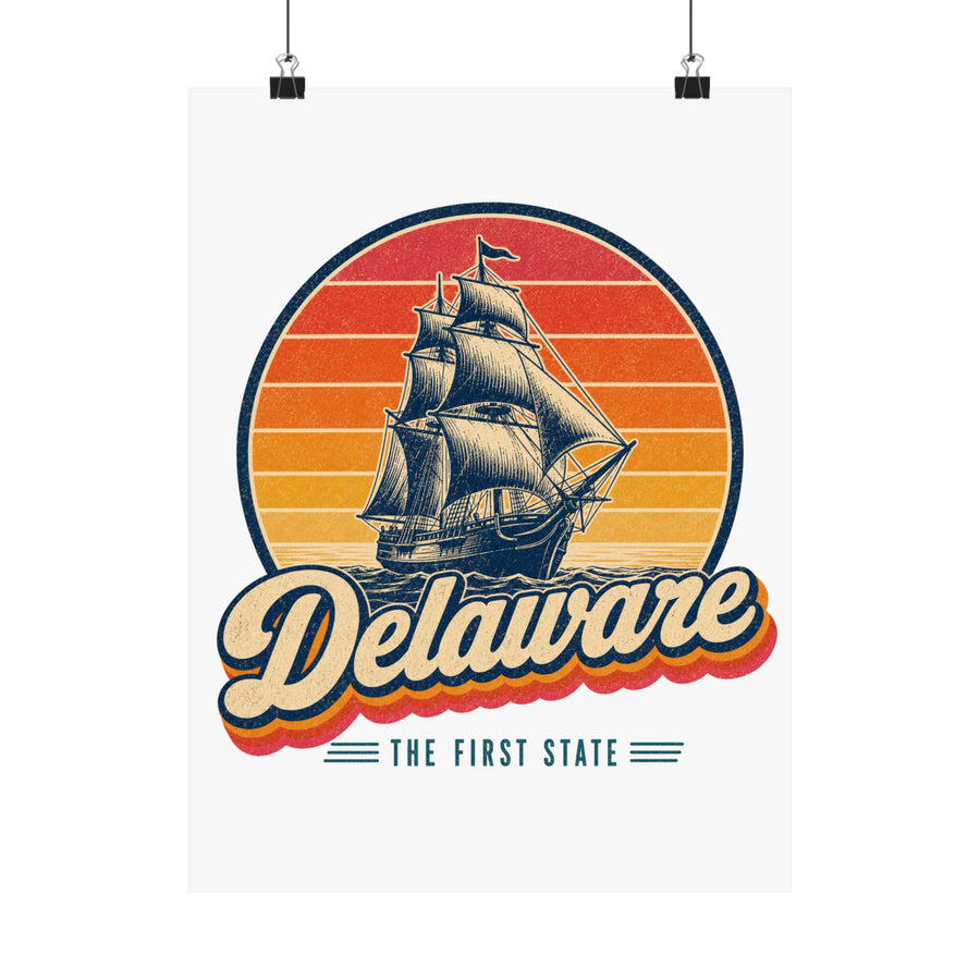 Delaware Colonial Tall Ship Poster