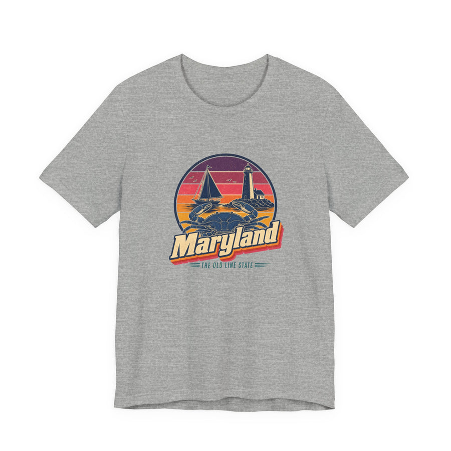 Maryland Retro Sunset Tee