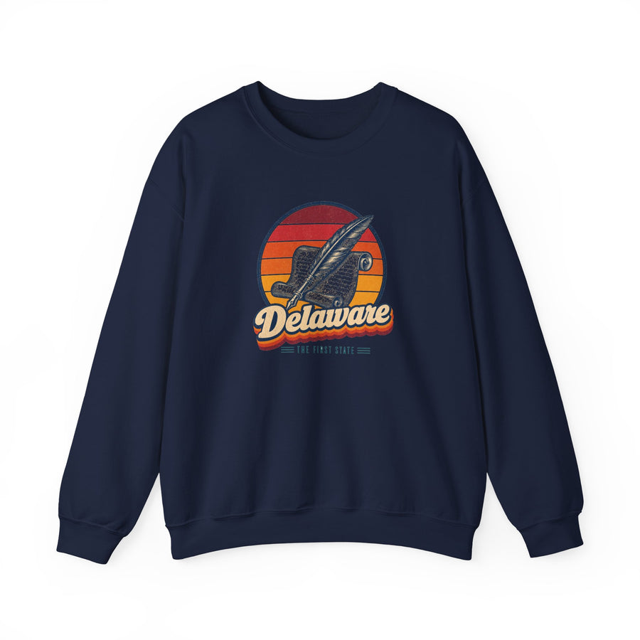 Delaware Constitution Quill And Scroll Sweatshirt