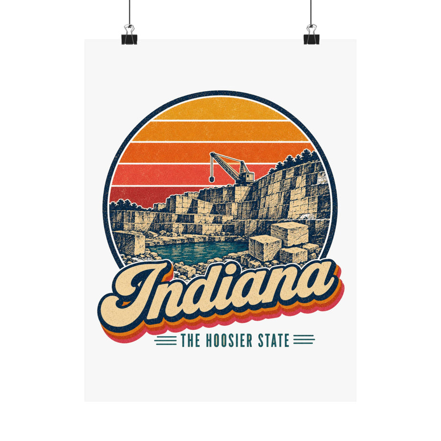 Indiana Limestone Quarry Poster