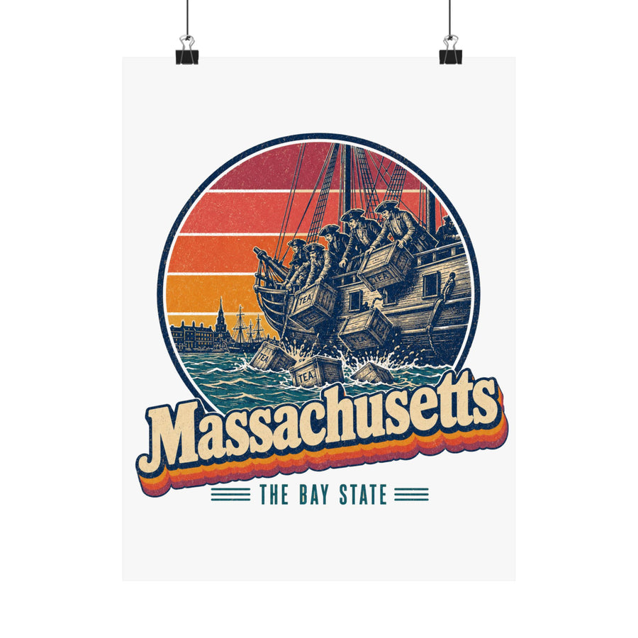 Massachusetts Boston Tea Party Poster