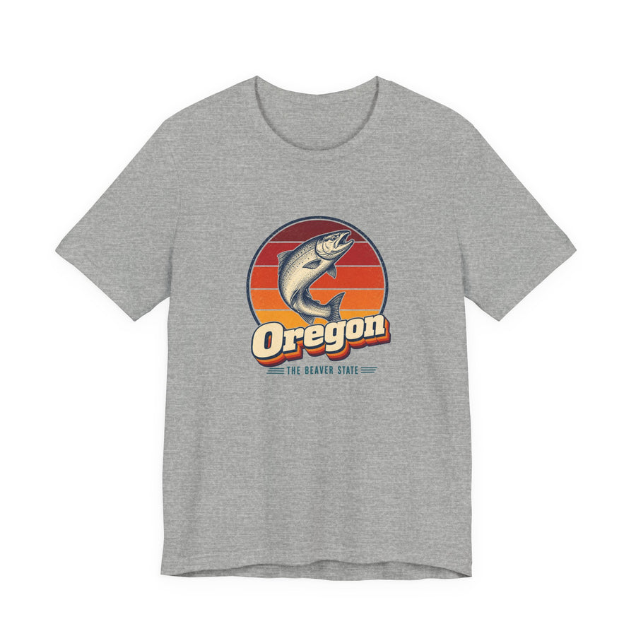 Oregon Leaping Salmon Tee