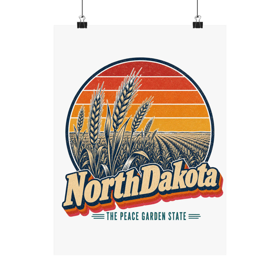 North Dakota Wheat Fields Poster