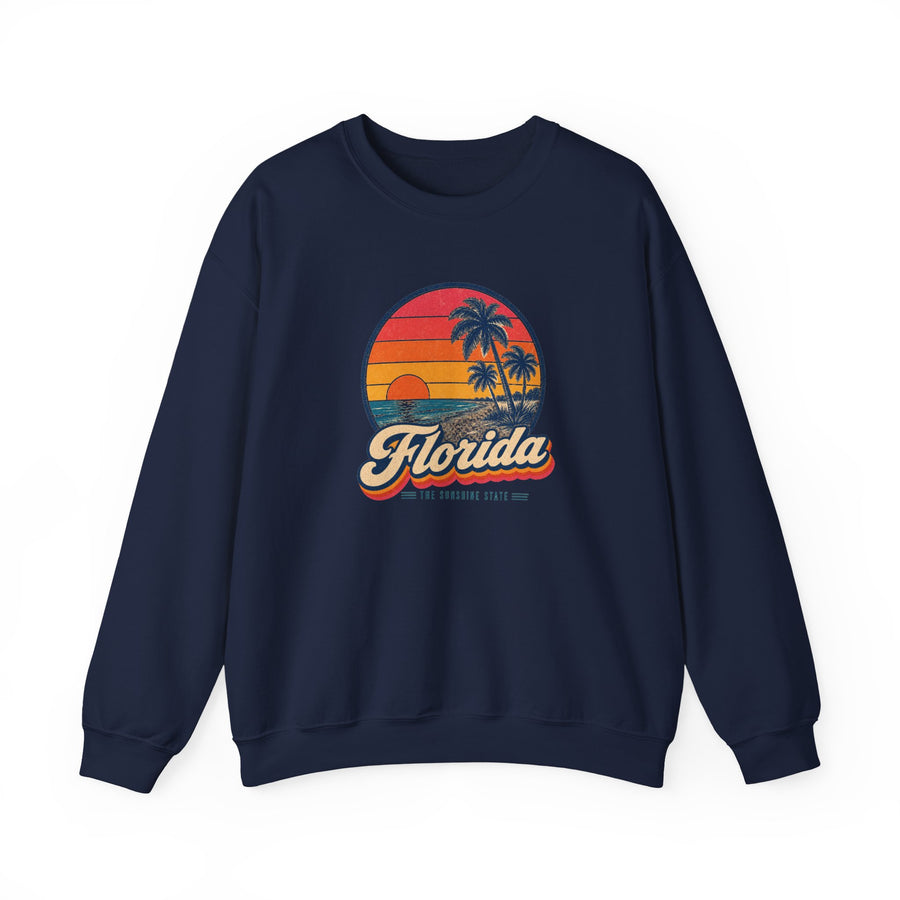 Florida Palm Trees And Beach Sweatshirt
