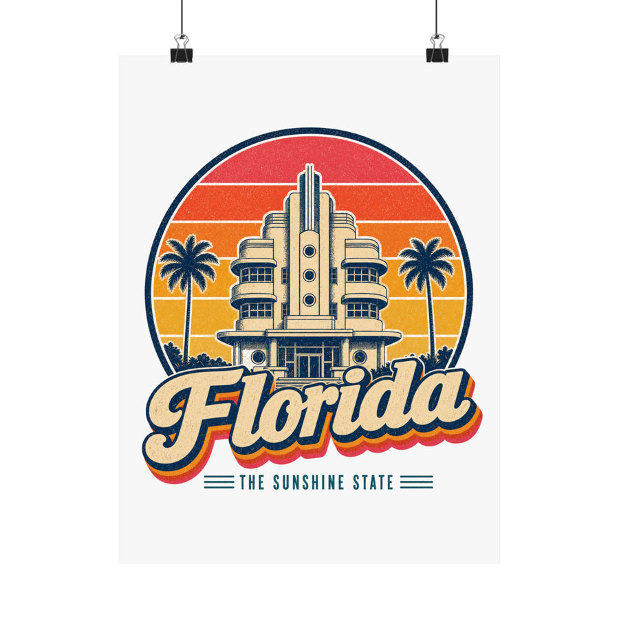 Florida Art Deco Miami Poster
