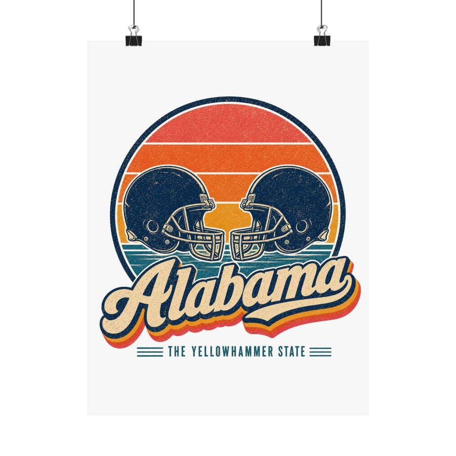 Alabama College Football Rivalry Poster