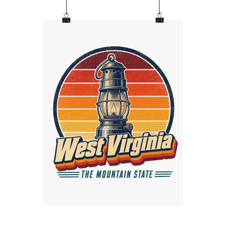West Virginia Coal Miners Lantern Poster