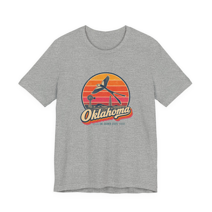 Oklahoma Retro Sunset Tee