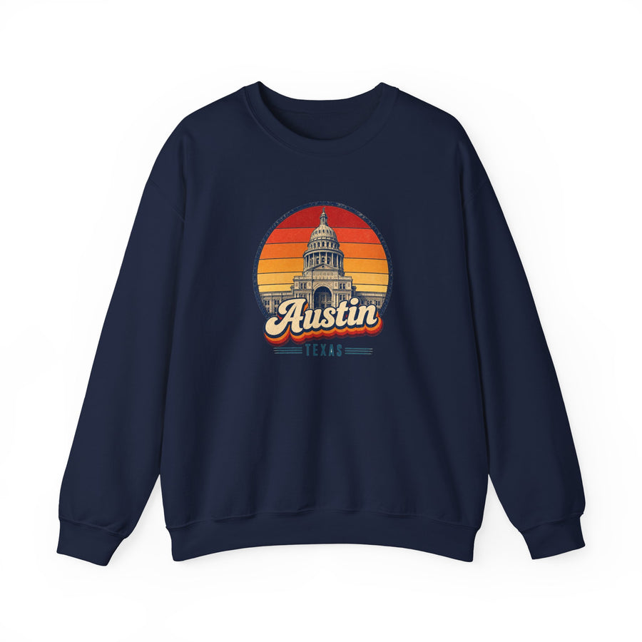 Austin Retro Sunset Sweatshirt