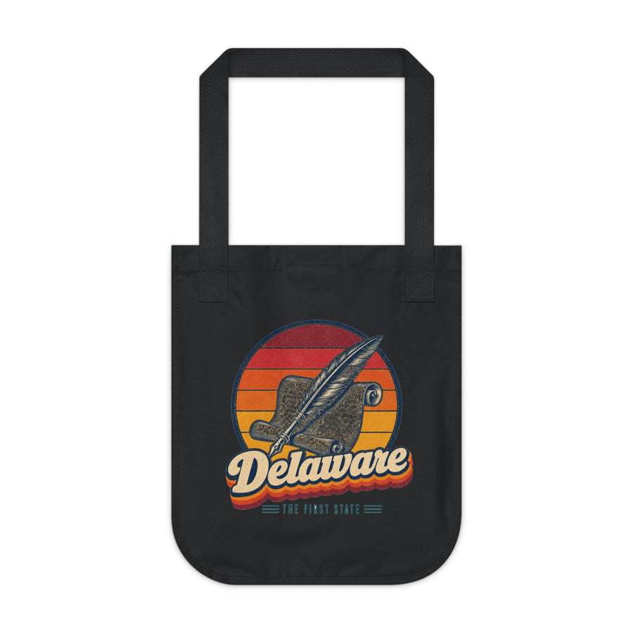 Delaware Constitution Quill And Scroll Tote Bag