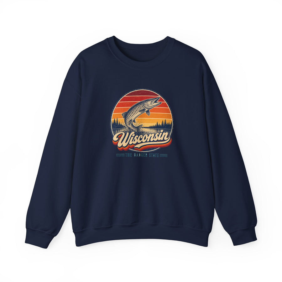 Wisconsin Northwoods Lake Muskie Sweatshirt