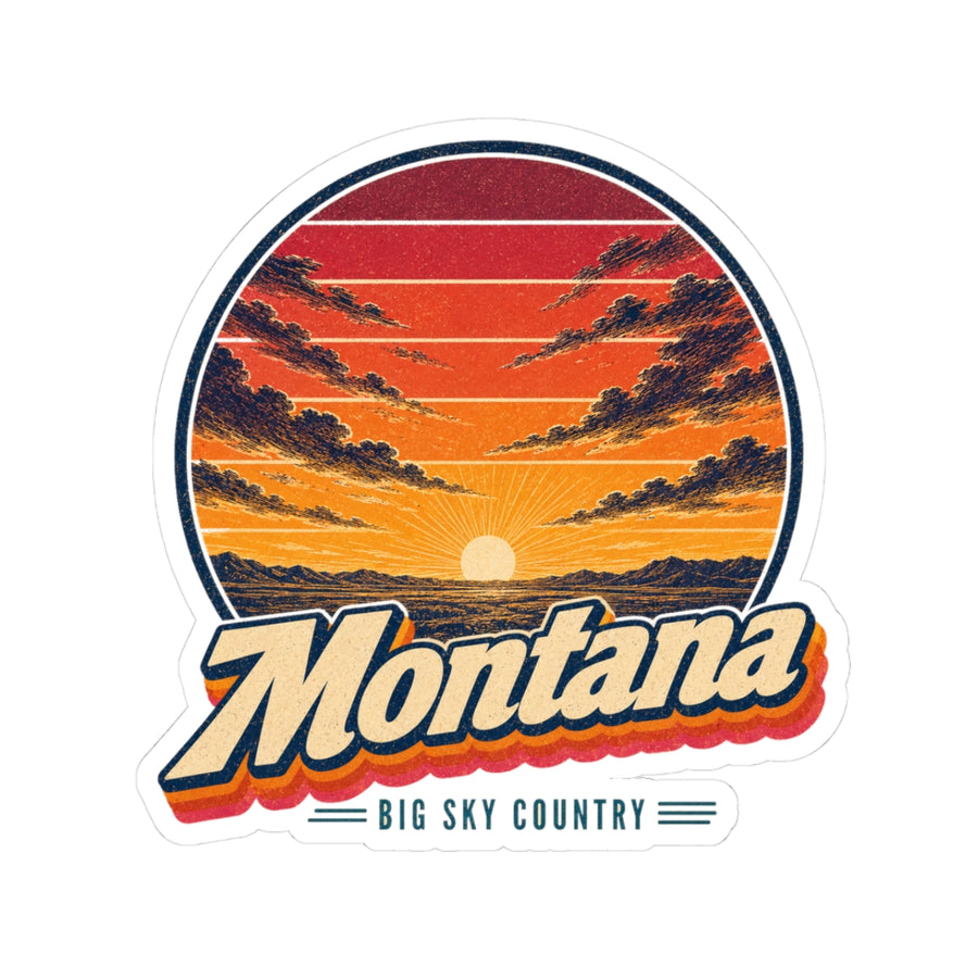 Montana Big Sky Sunset Sticker