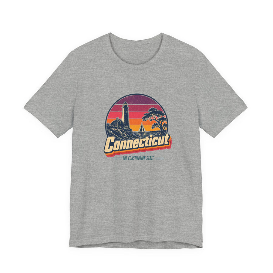 Connecticut Retro Sunset Tee