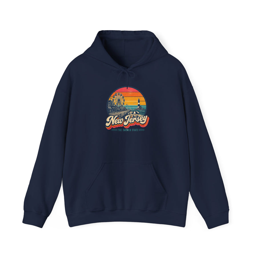 New Jersey Retro Sunset Hoodie