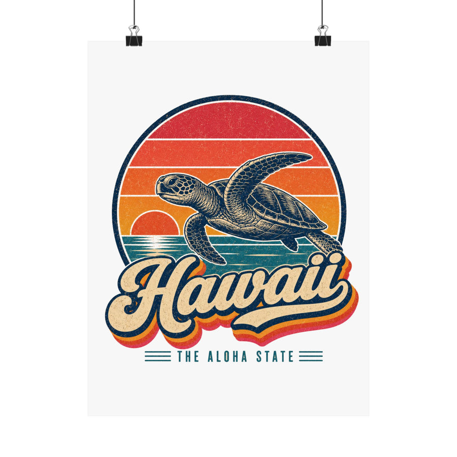 Hawaii Sea Turtle Honu Poster