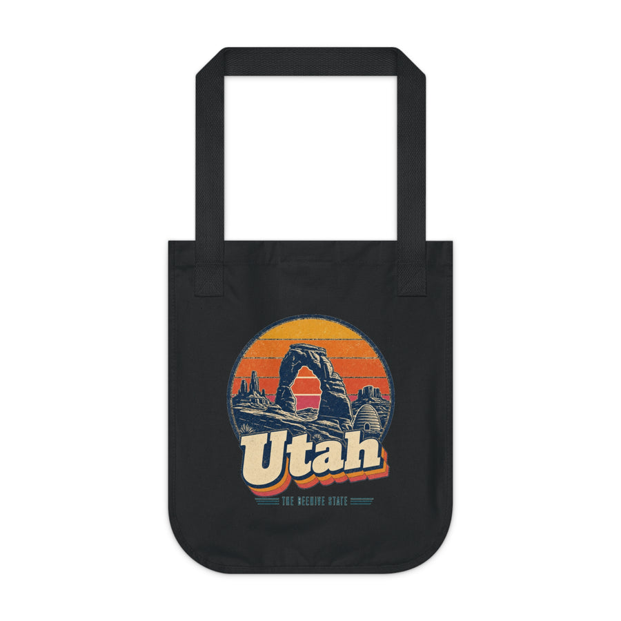 Utah Retro Sunset Tote Bag