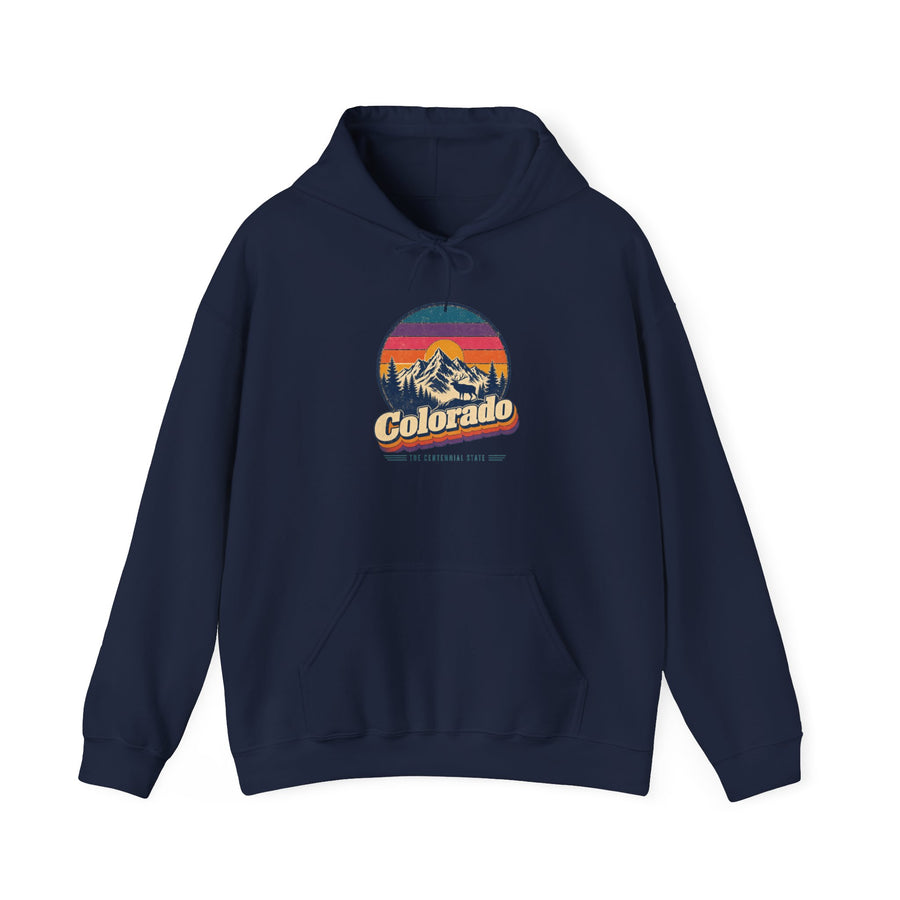 Colorado Retro Sunset Hoodie
