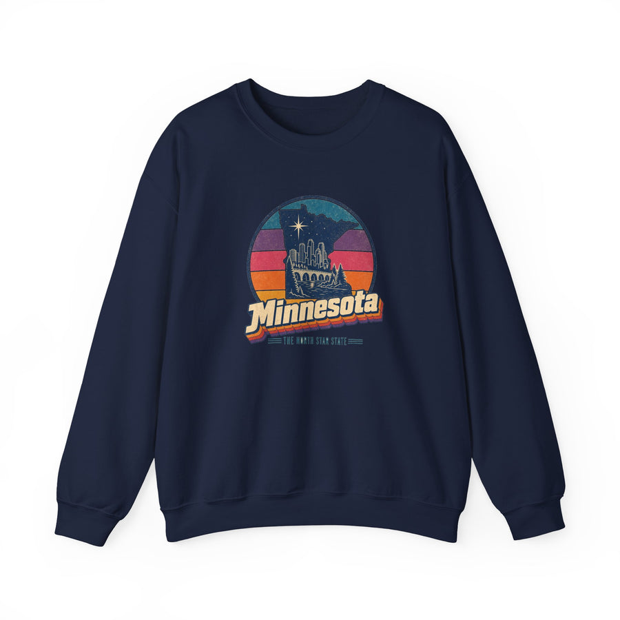 Minnesota Retro Sunset Sweatshirt