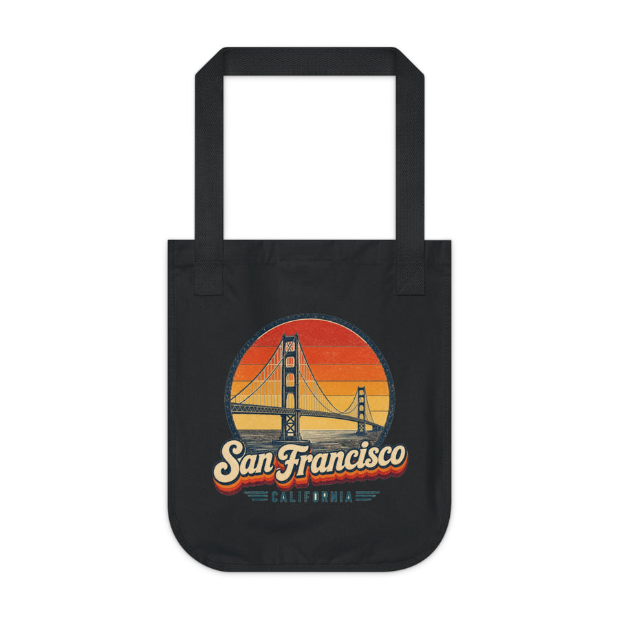 San Francisco Retro Sunset Tote Bag