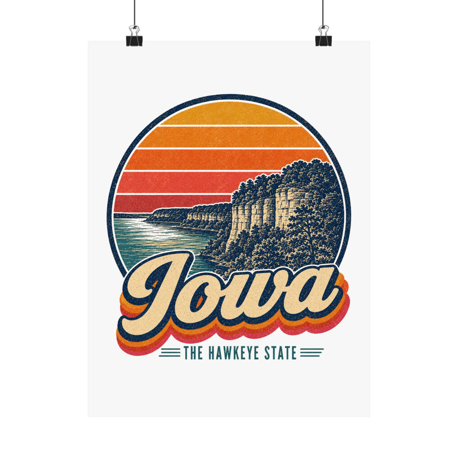 Iowa Mississippi River Bluffs Poster