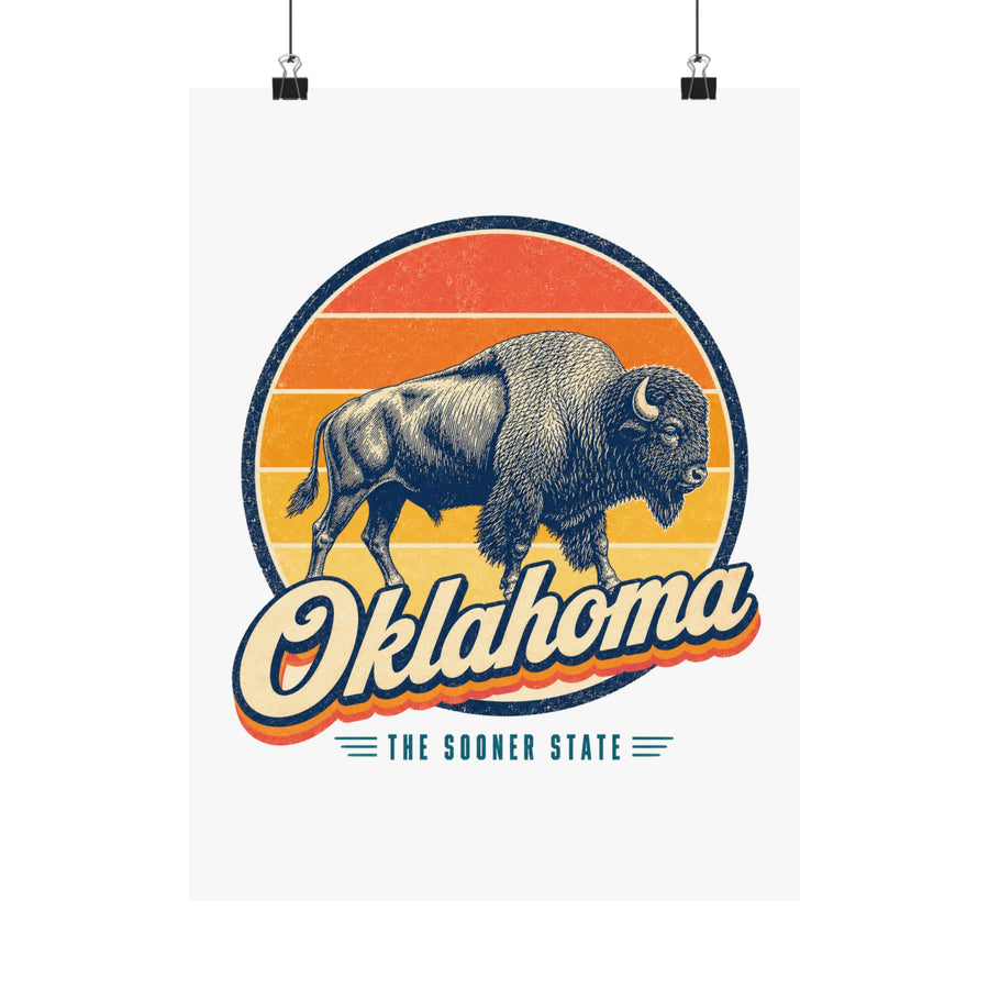 Oklahoma Bison Poster