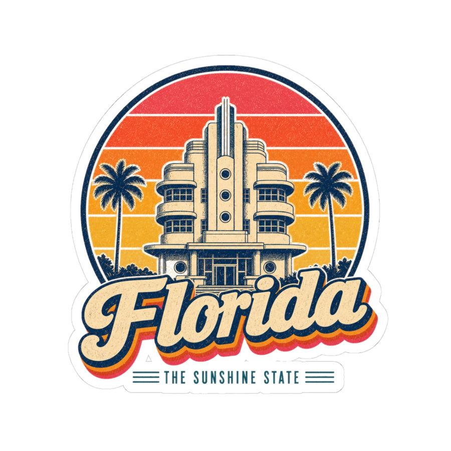 Florida Art Deco Miami Sticker