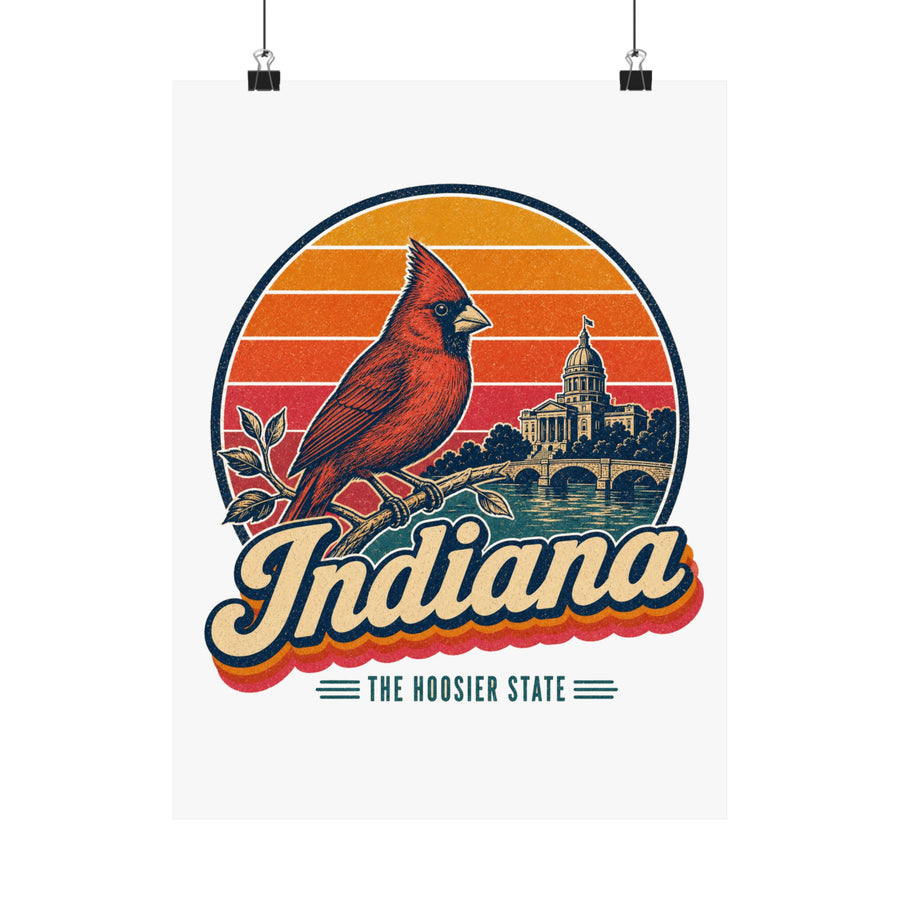 Indiana Cardinal Poster