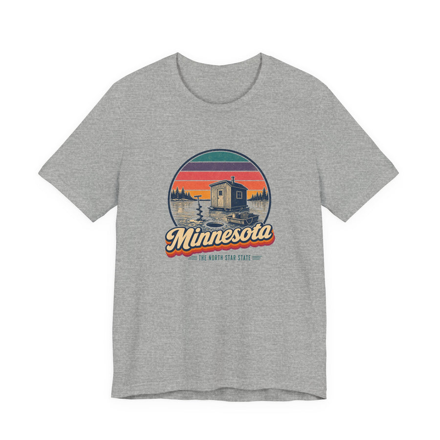 Minnesota Ice Fishing House Tee